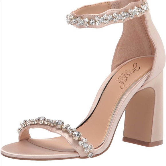 Jewel Badgley Mischka Women's Ornamented Sandal Heeled, bridal wedding guest - Picture 7 of 7